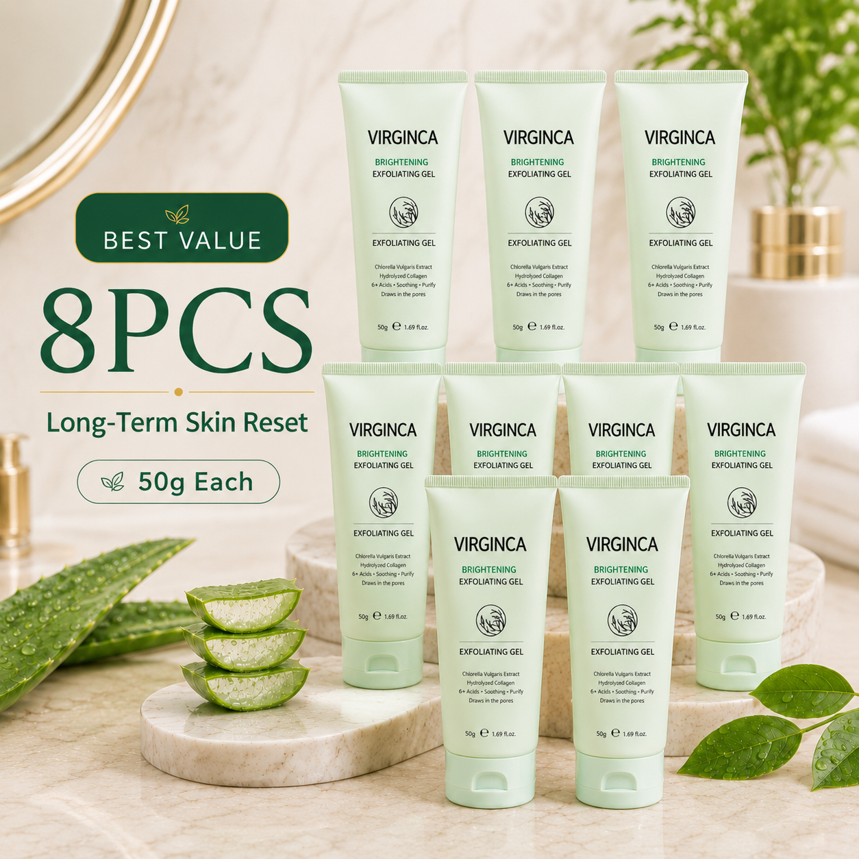 Virginca Face & Body Soft Peel Glow Reset Gel