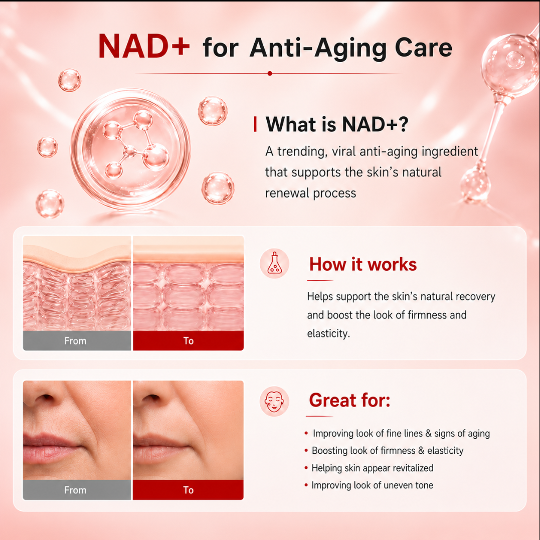🔥Today Only: Buy 1 Get 1 Virginca NAD+ Firming Serum Helps skin look firmer, smoother, and visibly refreshed — without injections.