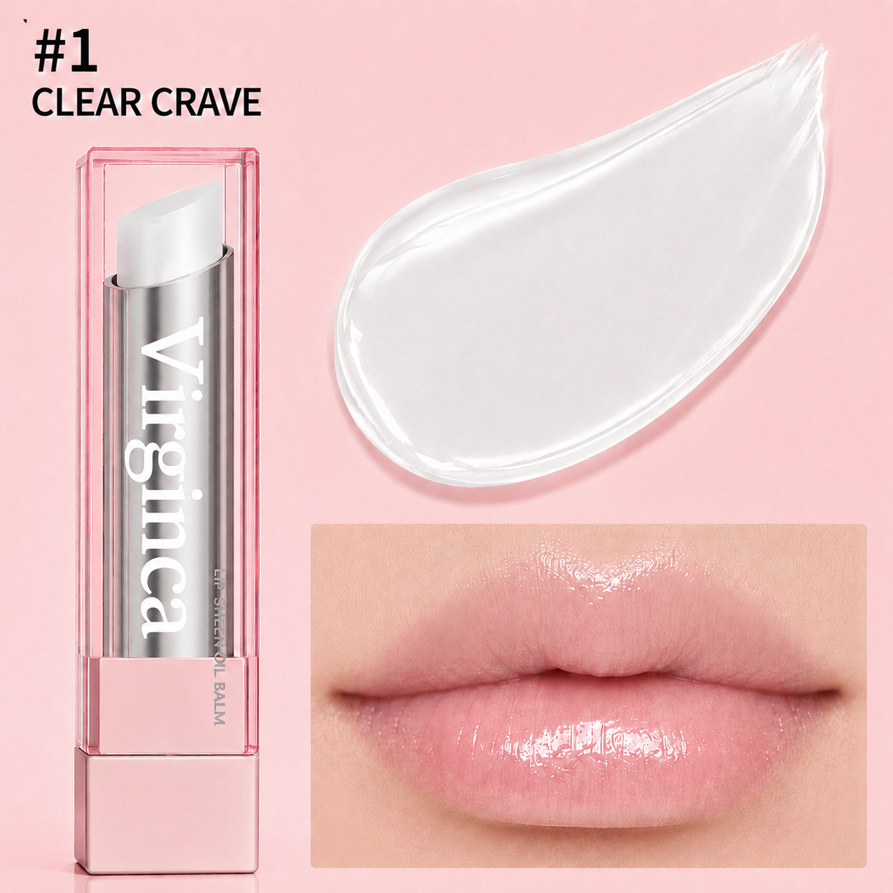 🔥Last Day Buy 1 Get 1 Free|Virginca GLOW VEIL LIP SHEEN OIL BALM
