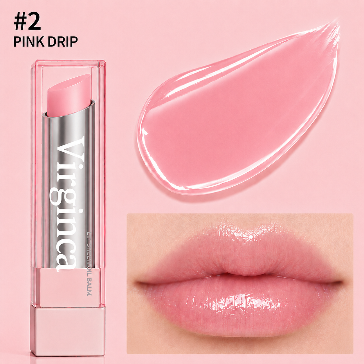 🔥Last Day Buy 1 Get 1 Free|Virginca GLOW VEIL LIP SHEEN OIL BALM