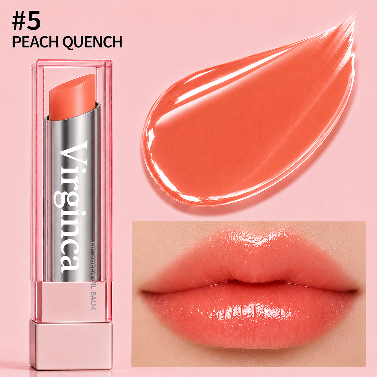 🔥Last Day Buy 1 Get 1 Free|Virginca GLOW VEIL LIP SHEEN OIL BALM
