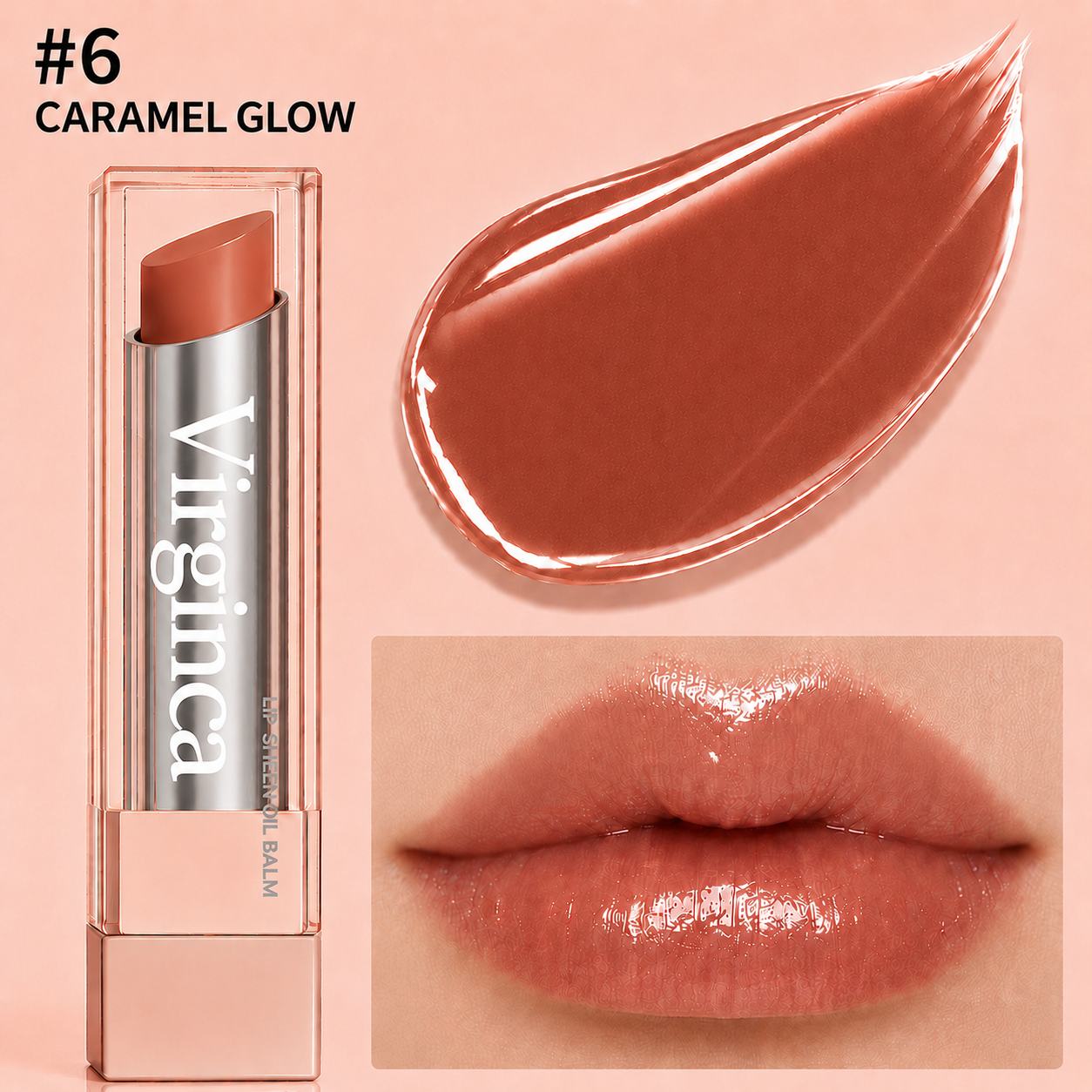🔥Last Day Buy 1 Get 1 Free|Virginca GLOW VEIL LIP SHEEN OIL BALM