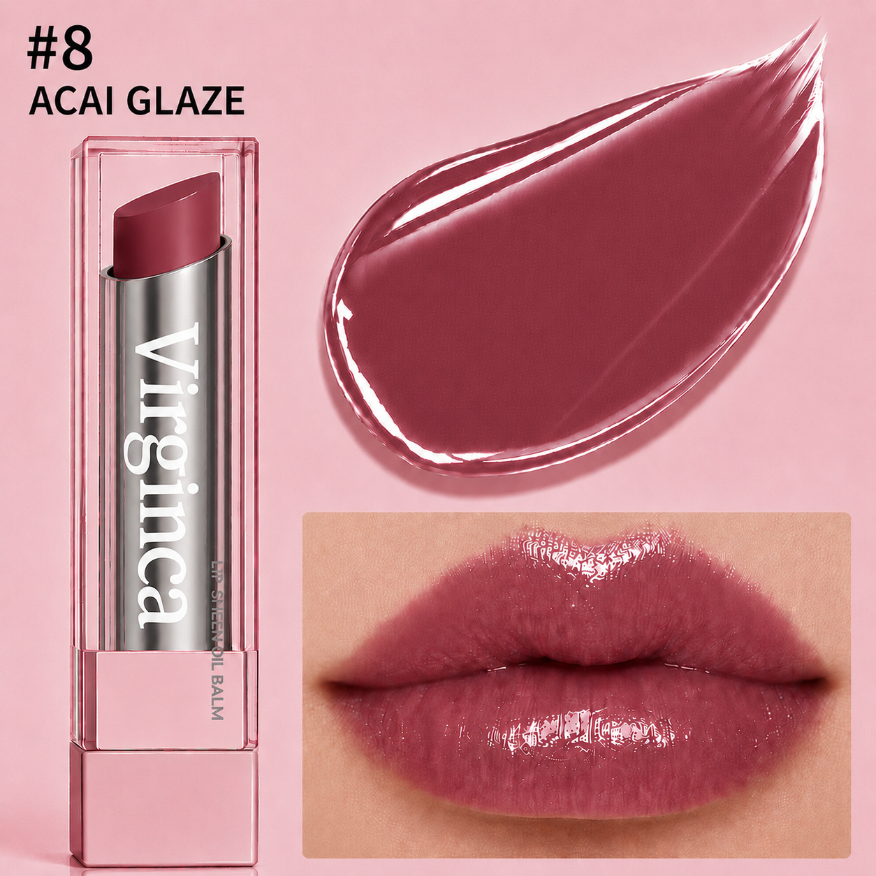 🔥Last Day Buy 1 Get 1 Free|Virginca GLOW VEIL LIP SHEEN OIL BALM