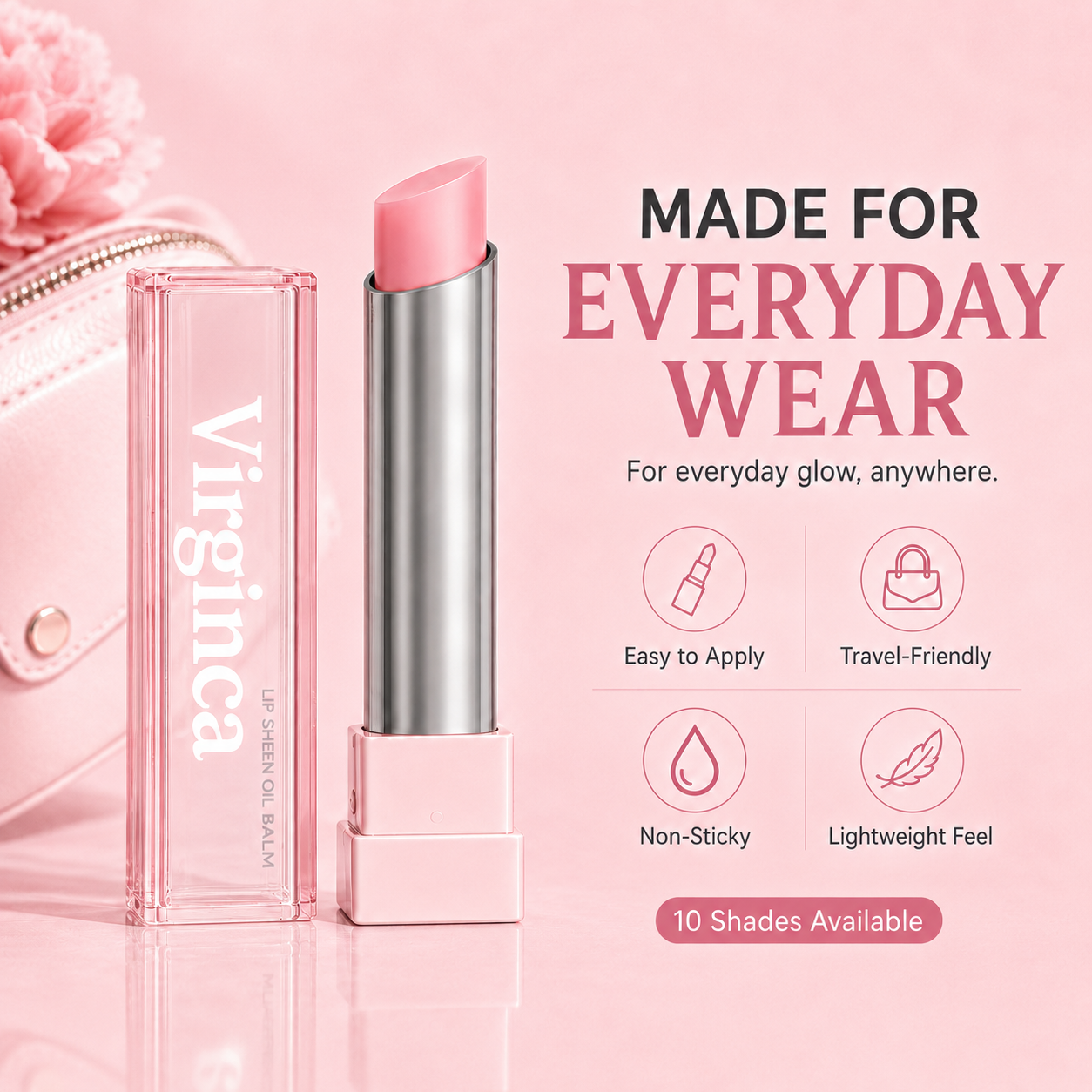 🔥Last Day Buy 1 Get 1 Free|Virginca GLOW VEIL LIP SHEEN OIL BALM