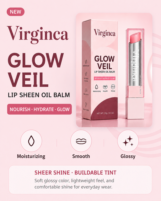 🔥Last Day Buy 1 Get 1 Free|Virginca GLOW VEIL LIP SHEEN OIL BALM