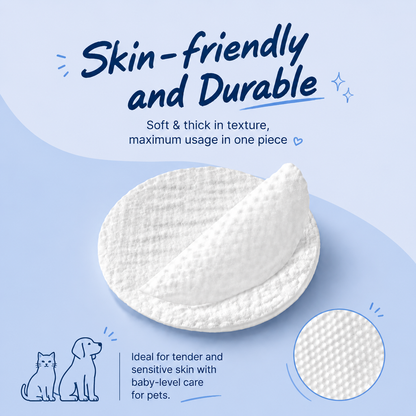 VIRGINCA  Pet Eye Wipes Tear Stain Remover 50 Pads for dogs and cats