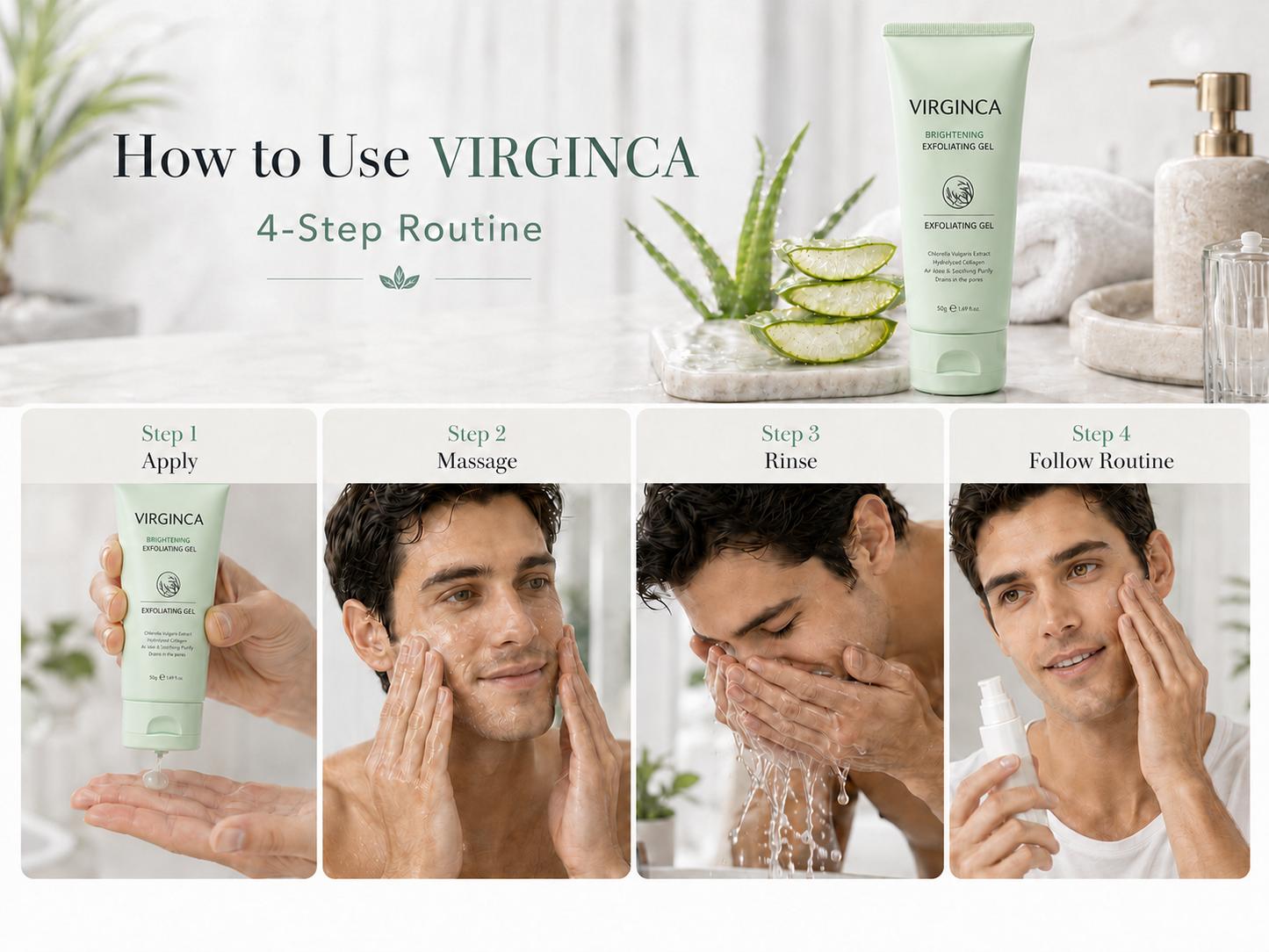 Virginca Face & Body Soft Peel Glow Reset Gel