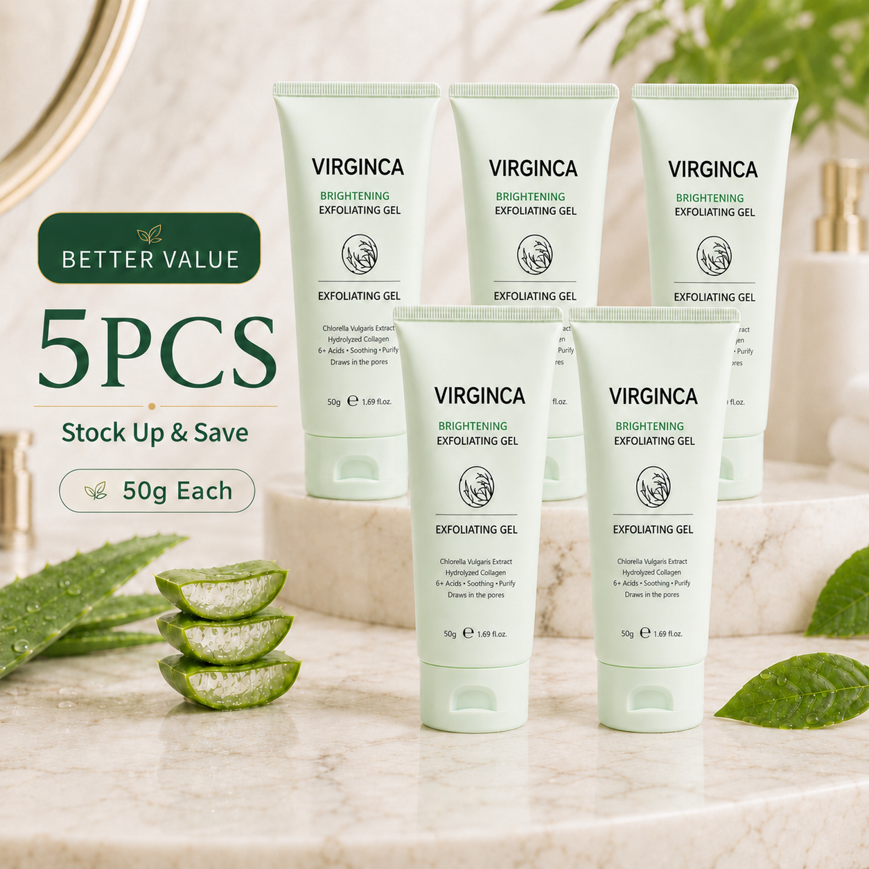 Virginca Face & Body Soft Peel Glow Reset Gel