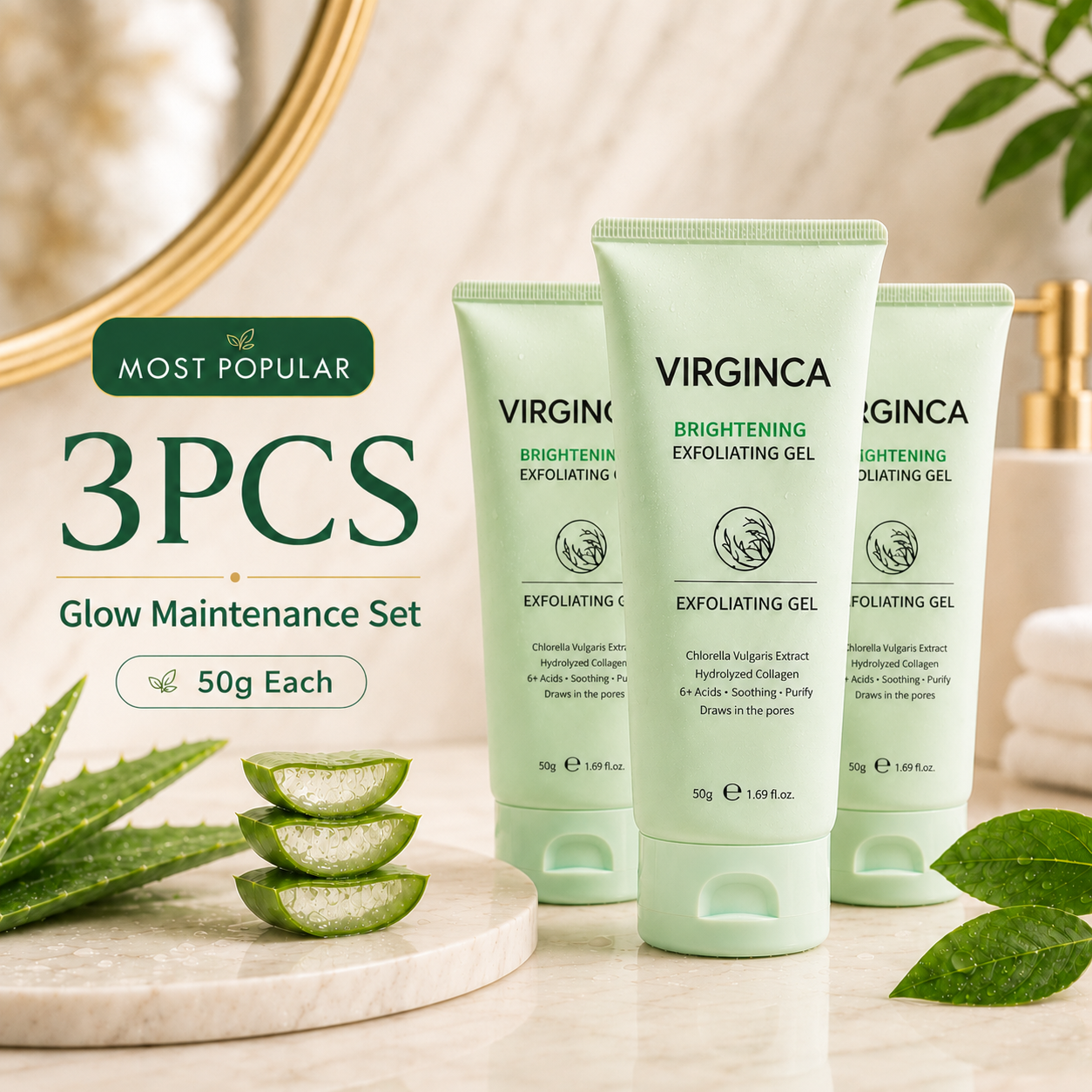 Virginca Face & Body Soft Peel Glow Reset Gel