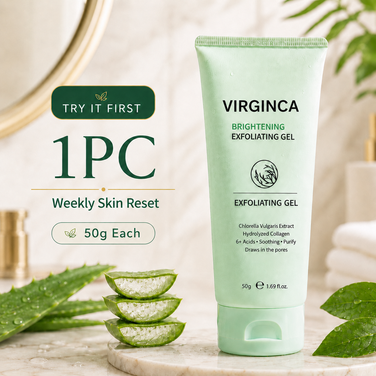 Virginca Face & Body Soft Peel Glow Reset Gel