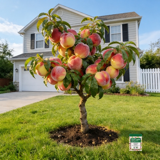 🔥 65K+ SOLD! 🍑 Virginca "Honey Red" Dwarf Peach Tree Live