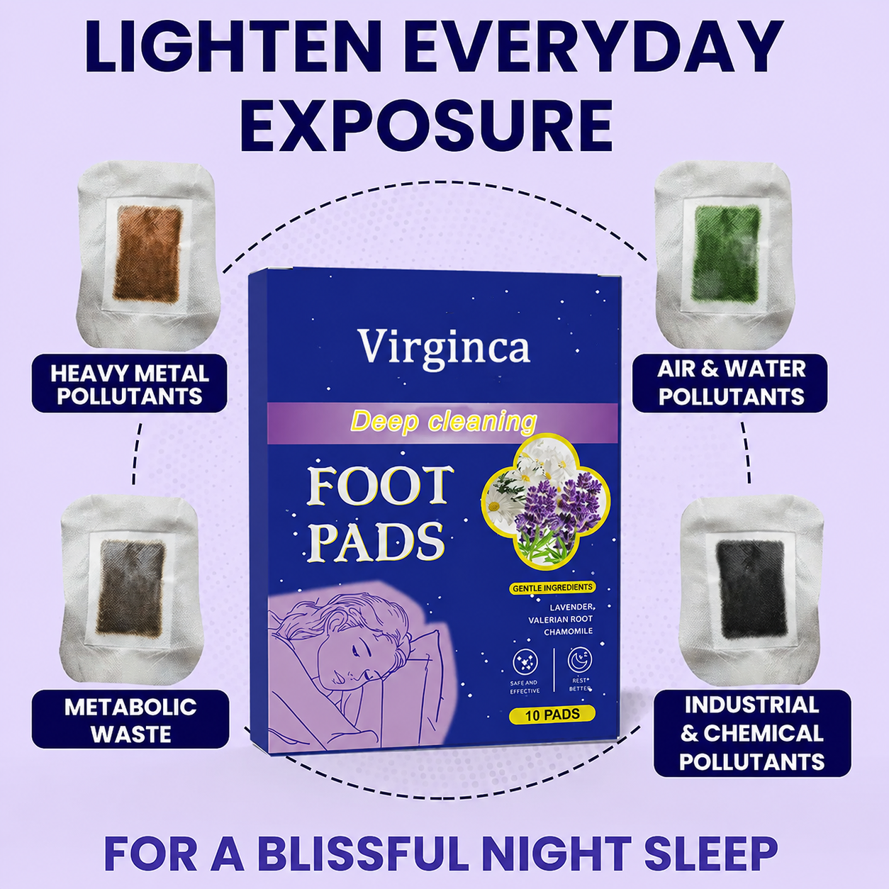 Virginca Good Night Sleep Foot Pads