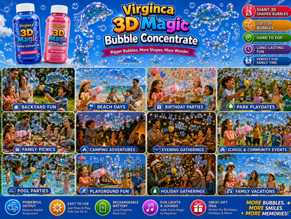 Virginca® Super 3D Magic Bubble Concentrate —— Animal & Ocean Fantasy Theme