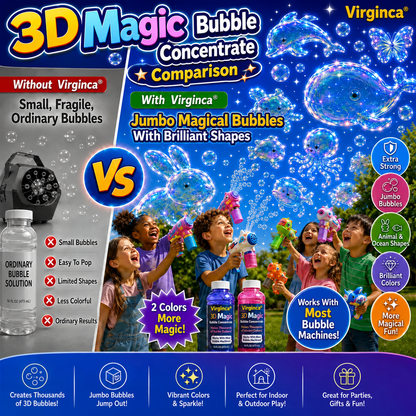 Virginca® Super 3D Magic Bubble Concentrate —— Animal & Ocean Fantasy Theme