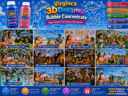 Virginca® Super 3D Dreamy Bubble Concentrate —— Animal & Ocean Fantasy Theme